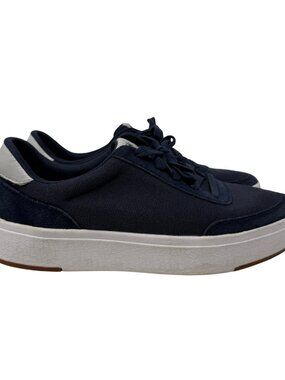 Kizik Prague Platform Sneakers Shoes Women's 7.5 Wide Navy Blue Minimalist Chic